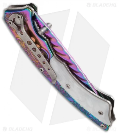 Boker Magnum Pearl Rainbow Liner Lock Knife (3.35" Spectrum) 01LG805 4 Boker Magnum Pearl Rainbow Liner Lock Knife (3.35" Spectrum) 01LG805 - Image 2