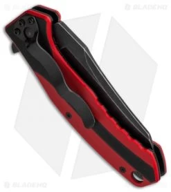 Boker Magnum RB Tree Flipper Knife Red/Black G-10 (3.375" Black SW) 01SC166 -Boker Shop boker magnum 01sc166 cm side