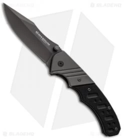 Boker Magnum Folding Bowie Liner Lock Knife (3.35" Gray) 01SC017