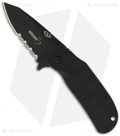 Boker Plus CLB Trance Frame Lock Knife Black (2.75" Black Serr) 01BO596 3 Boker Plus CLB Trance Frame Lock Knife Black (2.75" Black Serr) 01BO596