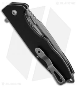 Boker Plus Caracal Flipper Liner Lock Knife Black G-10 (3.5" Stonewash) 01BO771 -Boker Shop boker plus 01bo771 cm side