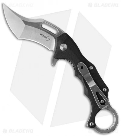 Boker Plus Wildcat Karambit Liner Lock Flipper Knife Black (2.8" Satin) 01BO772 3 Boker Plus Wildcat Karambit Liner Lock Flipper Knife Black (2.8" Satin) 01BO772