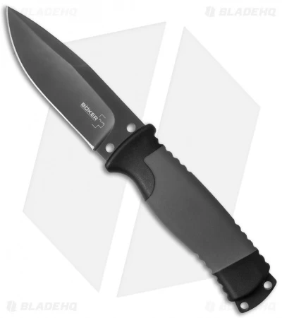 Boker Plus Outdoorsman Fixed Blade Knife (3.75" Gray Ti) 02BO004 3 Boker Plus Outdoorsman Fixed Blade Knife (3.75" Gray Ti) 02BO004