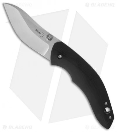 Boker Plus Anso Whale Liner Lock Knife Black G-10 (3.125" Satin) 01BO620 3 Boker Plus Anso Whale Liner Lock Knife Black G-10 (3.125" Satin) 01BO620
