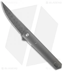 Boker Kwaiken Flipper Knife Titanium (3.5" Damasteel) 01BO297DAM
