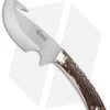 Boker Arbolito Gut Hook Fixed Blade Knife Stag Horn (4.25" Satin)