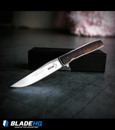 Boker Plus Urban Trapper Knife Cocobolo (3.5" Satin) 01BO734 Brad Zinker 6 Boker Plus Urban Trapper Knife Cocobolo (3.5" Satin) 01BO734 Brad Zinker - Image 4