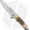 Boker Vollintegral 2.0 Fixed Blade Knife Stag Horn (4.625" Satin) 121586 -Boker Shop boker vollintegral 2 stag horn 121586 BHQ 37933 er