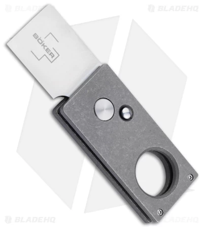 Boker Cigar Cutter Pocket Knife Titanium (1.34" Satin) 01BO513 3 Boker Cigar Cutter Pocket Knife Titanium (1.34" Satin) 01BO513